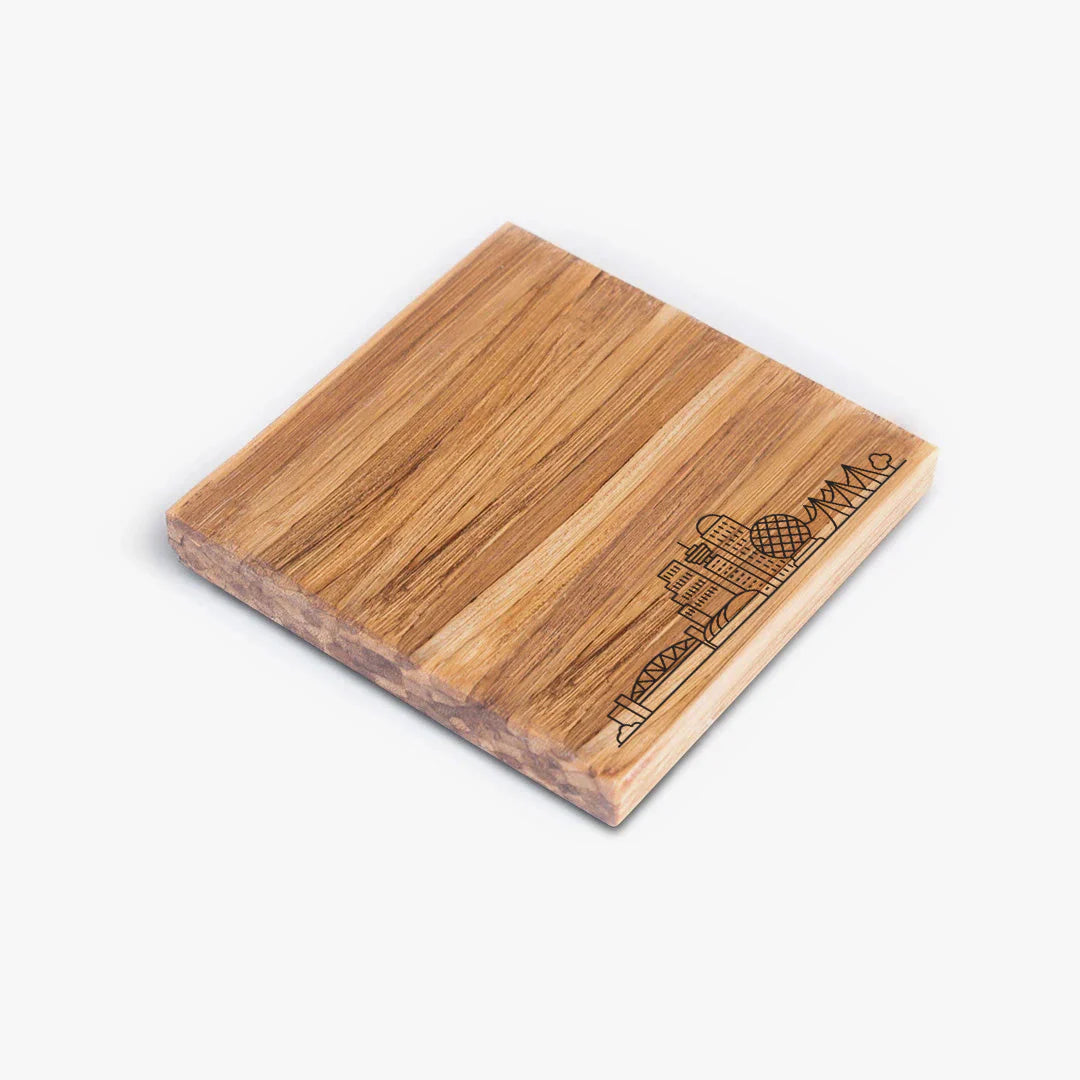 Coaster (sous-verre) réalisés en baguettes recyclées