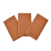 Éponges à récurer en noix de coco trio- Walnut scrubber sponges 3 pieces