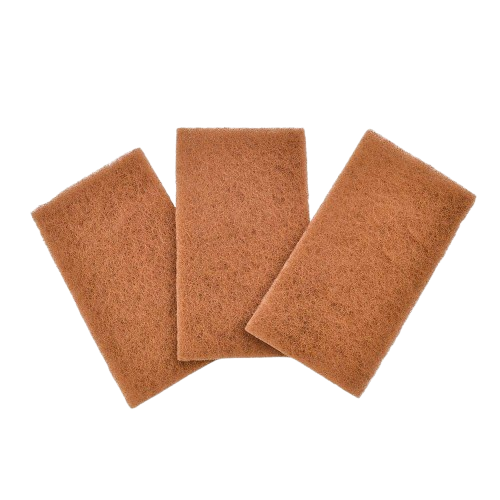 Éponges à récurer en noix de coco trio- Walnut scrubber sponges 3 pieces