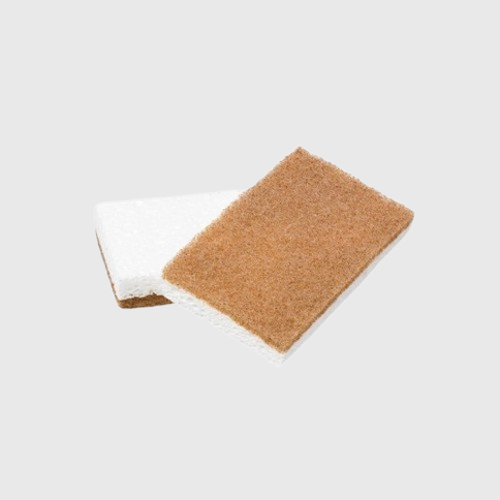 Éponges à récurer en noix de coco duo - Walnut scrubber sponges 2 pieces