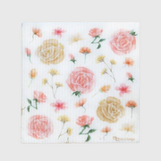 Torchon suédois Jardin Rose / éponge chiffon