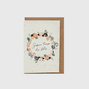 Carte ensemencée - Lili Graffitti - joyeux temps des fêtes
