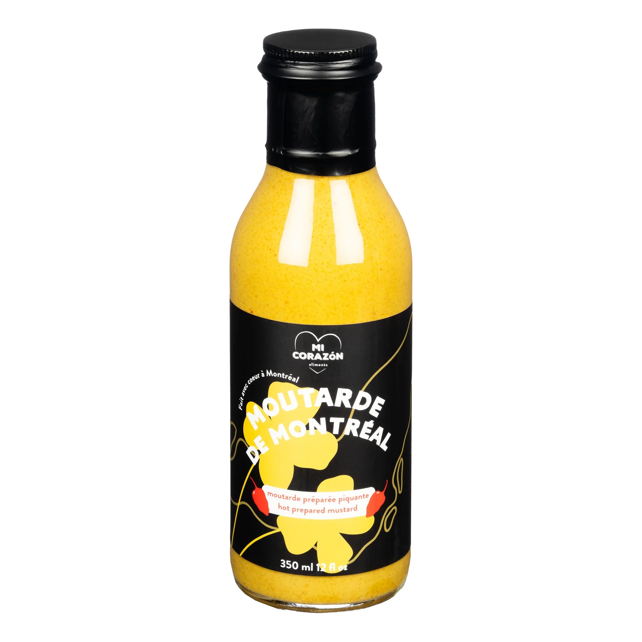 Moutarde de Montréal épicée - 350 mL - Mi Corazon