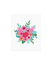 Carte de vœux - Pink Flowers - Paige and Willow