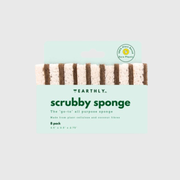 Éponges à récurer biodégradable - EARTHLY - paquet de 8