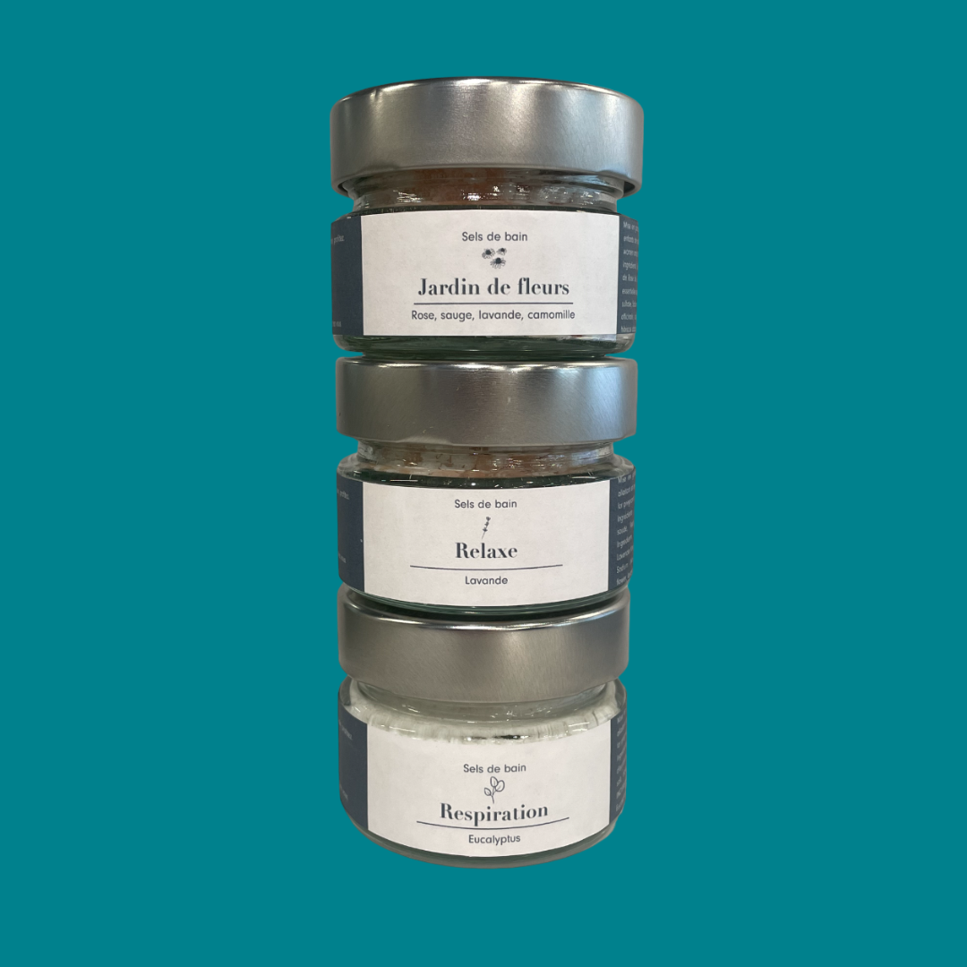 Bath salt trio (sea salt) - Vegan