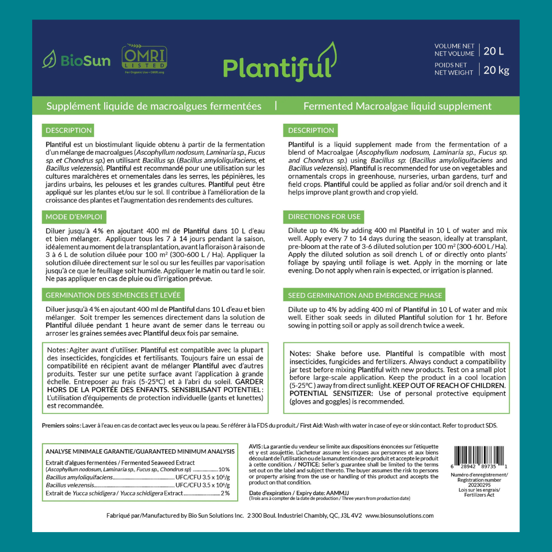Plantiful - Biostimulant