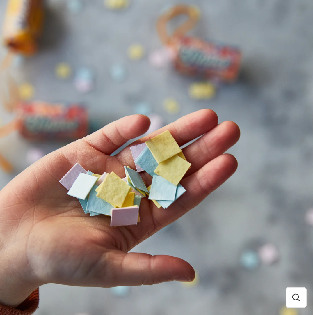 Seeded confetti firecracker