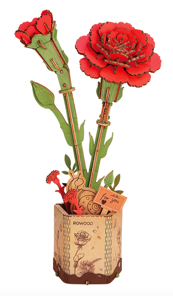 3D flowery wooden puzzle