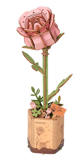 3D flowery wooden puzzle