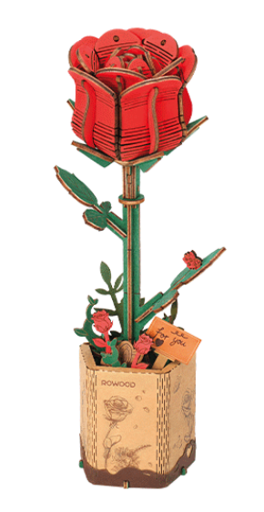 3D flowery wooden puzzle
