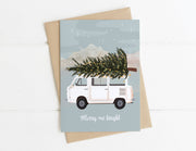 Merry and Bright Van Life Christmas Card