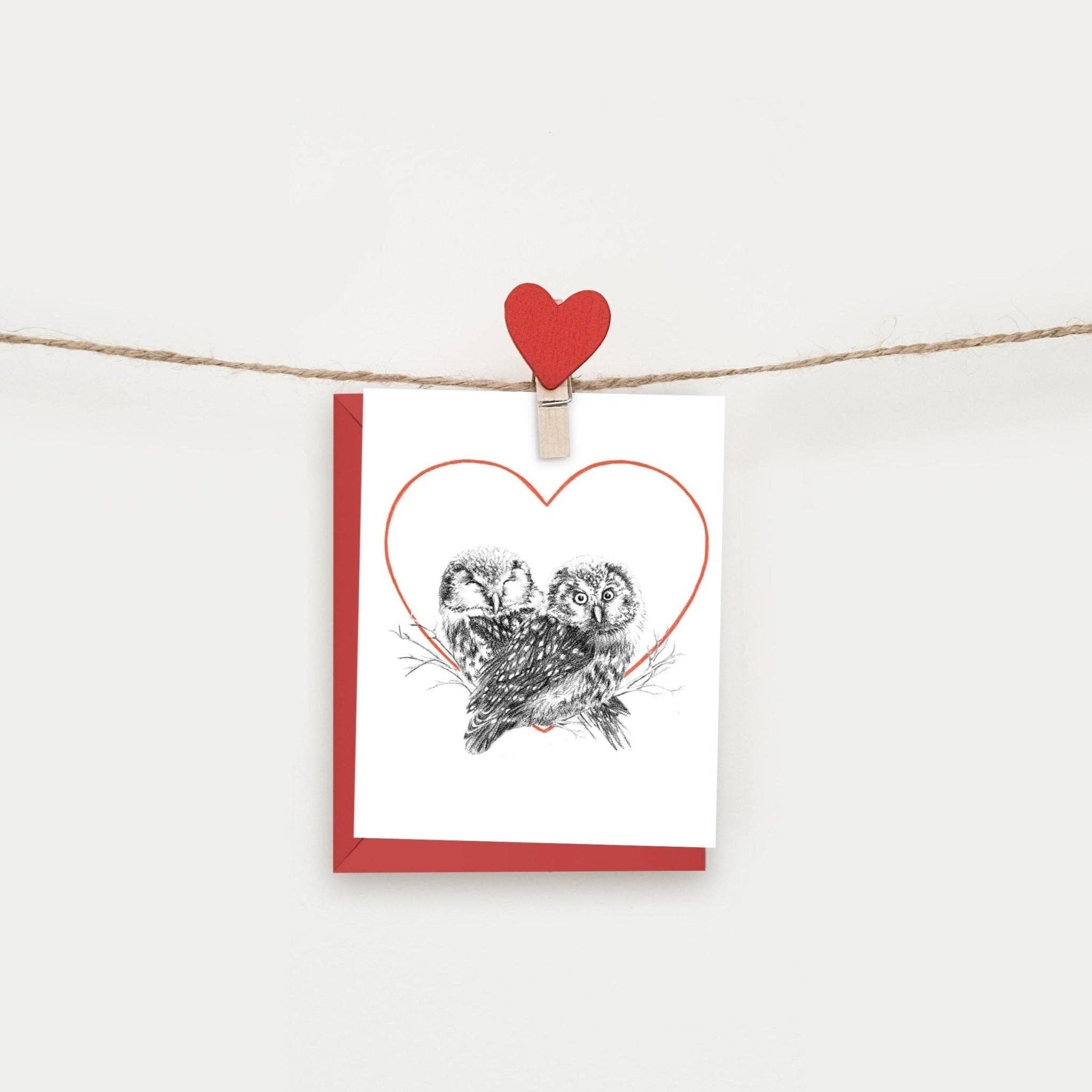 Owls and lovers card