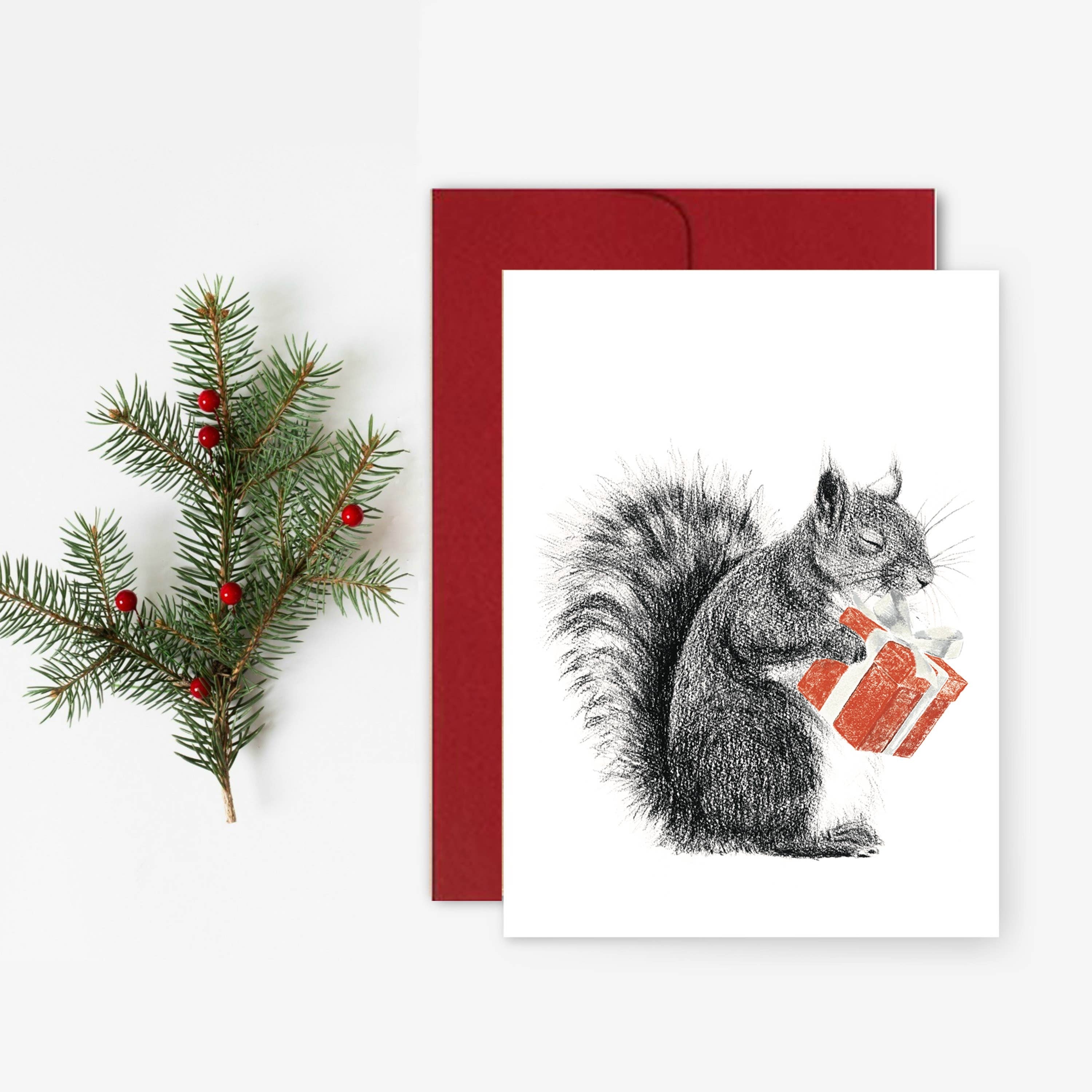 Set of 5 greeting cards - Christmas cards