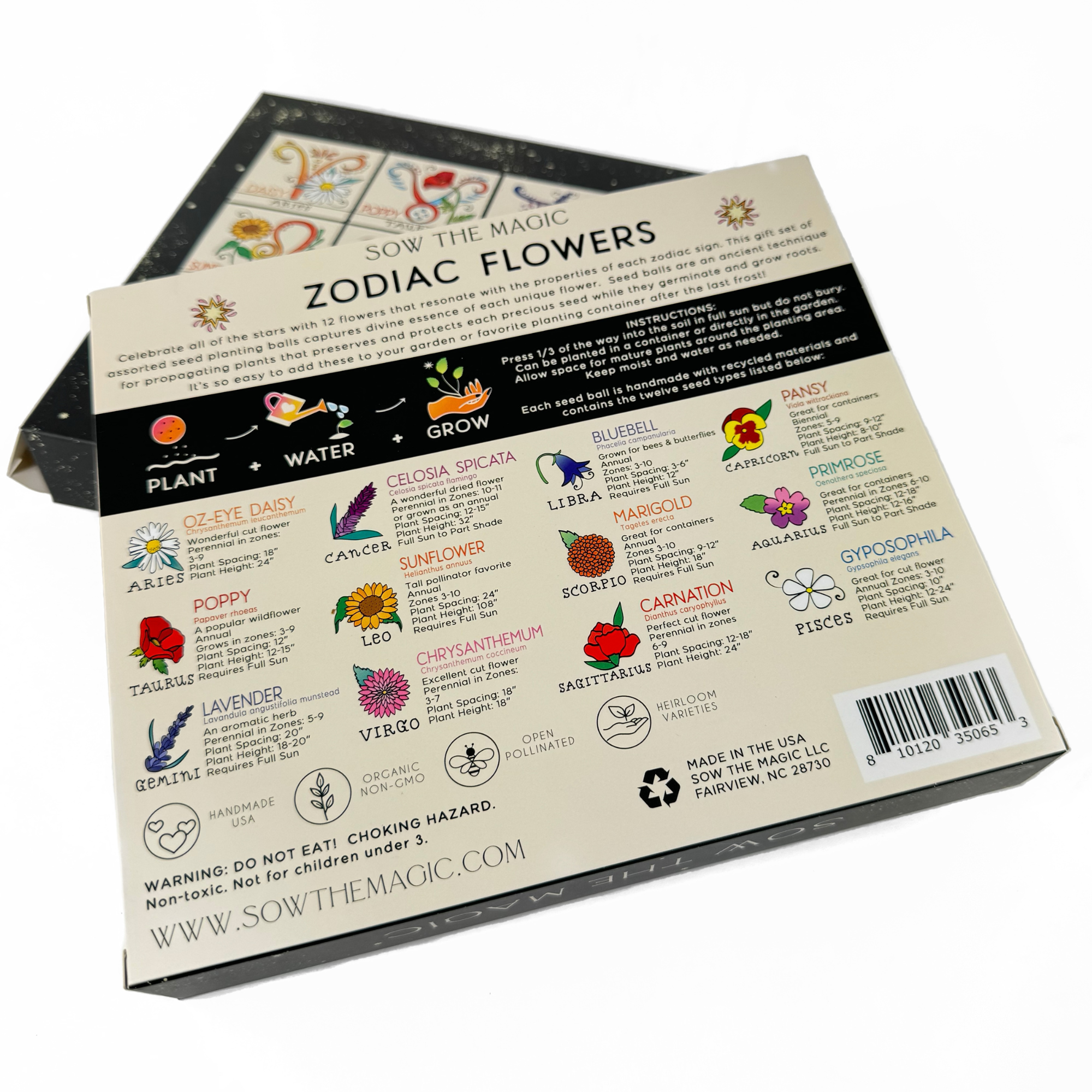Zodiac Flower Seed Ball Flower Planting Kit