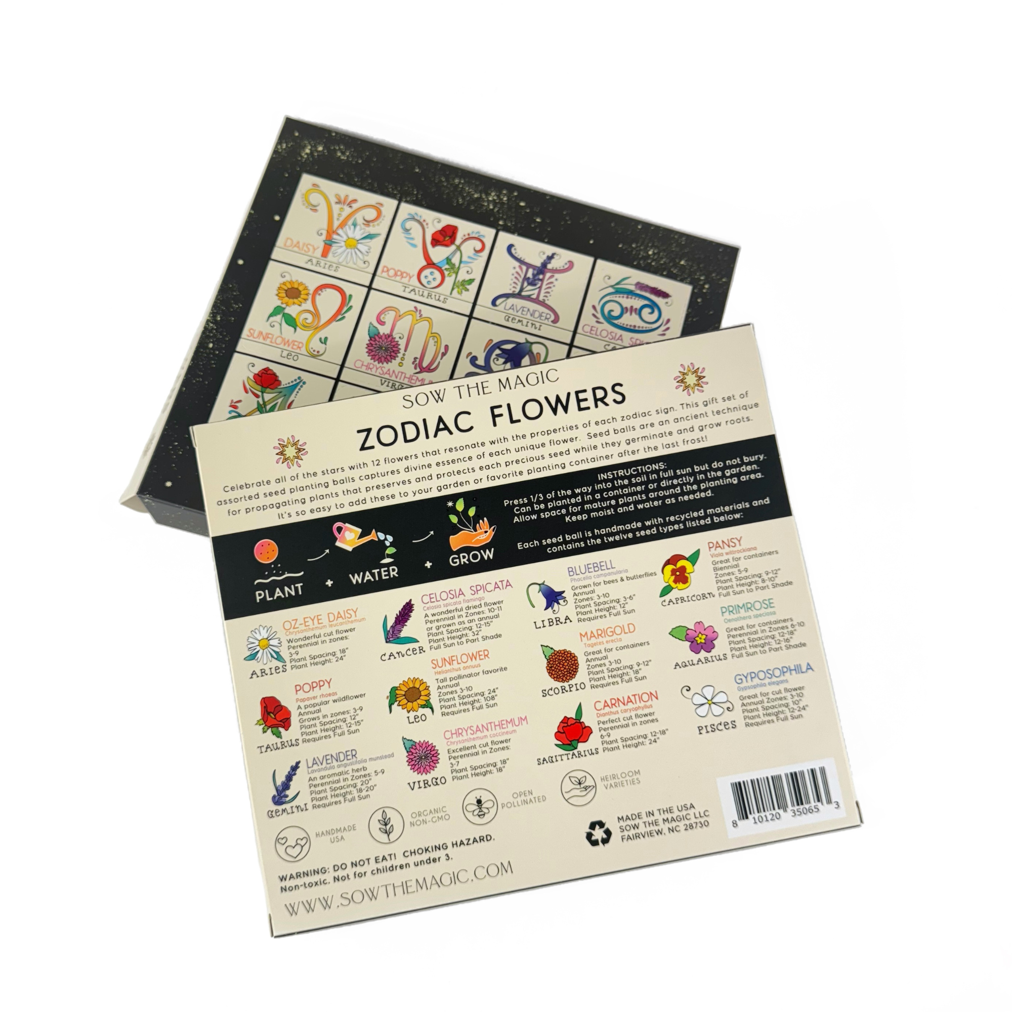 Zodiac Flower Seed Ball Flower Planting Kit