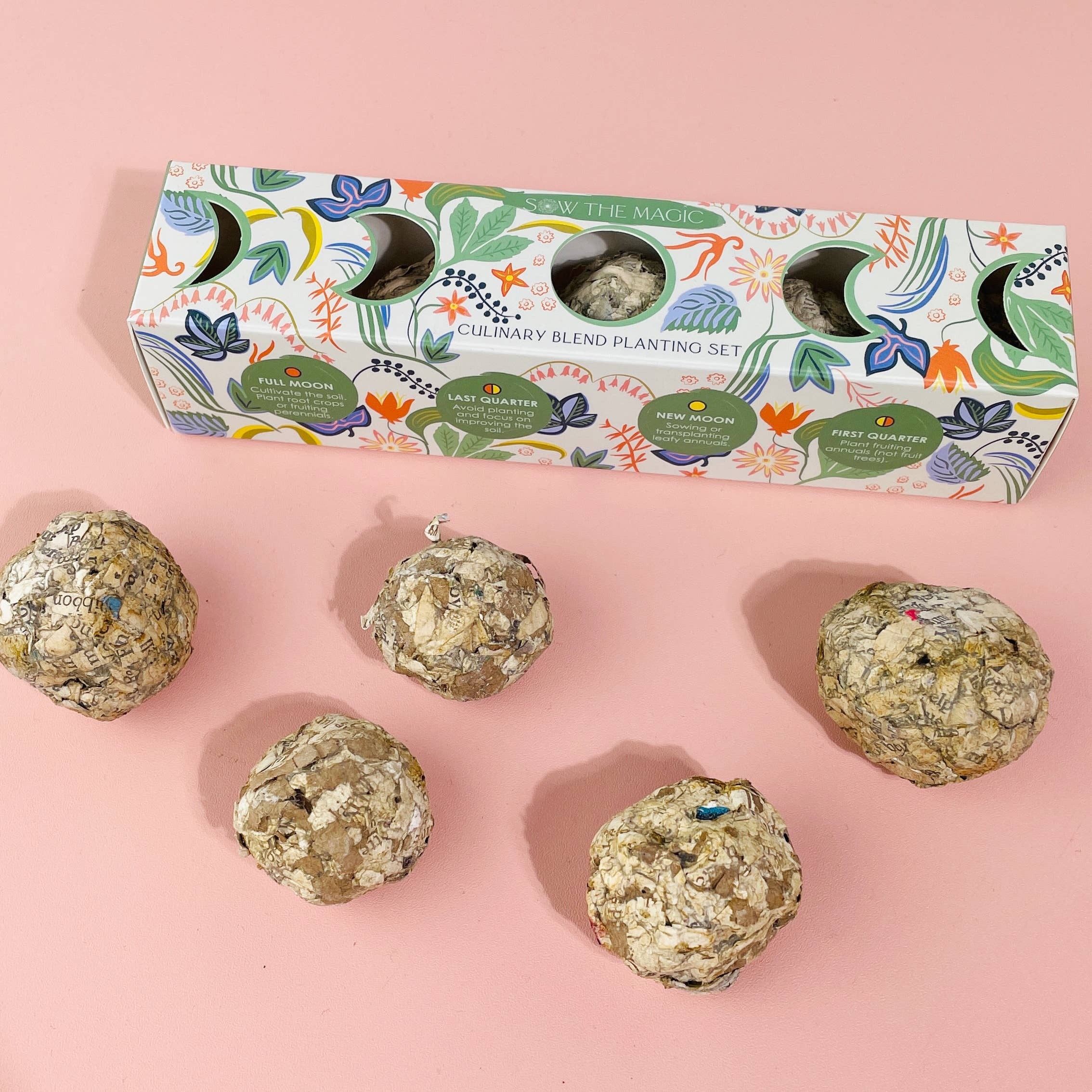 Moon Phase Culinary Seed Ball Planting Kit