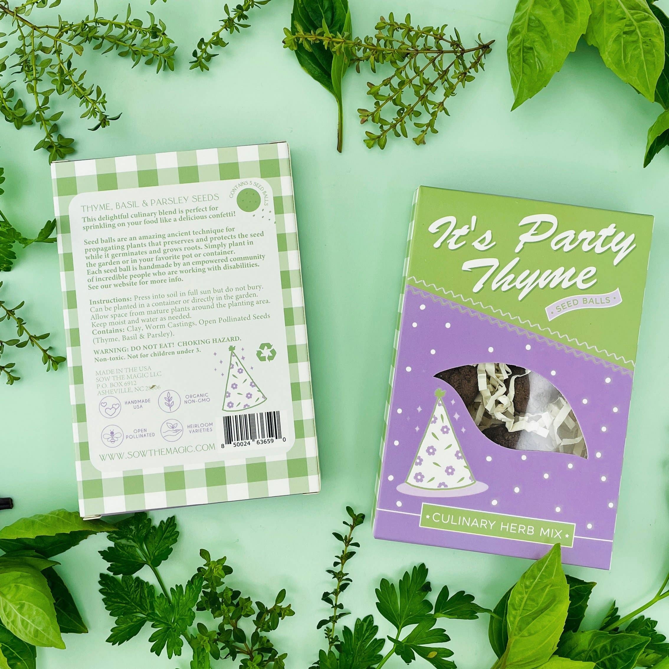 Thyme Seed Ball Gift Box It's Party