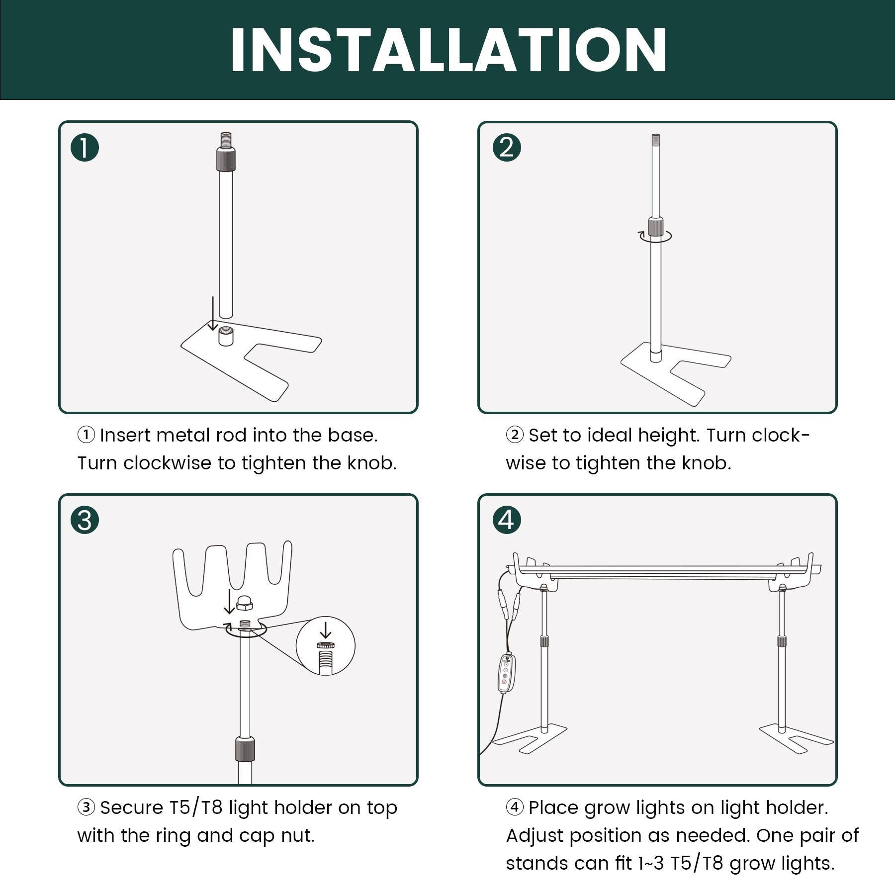 Power Grow Light Lighting Kits