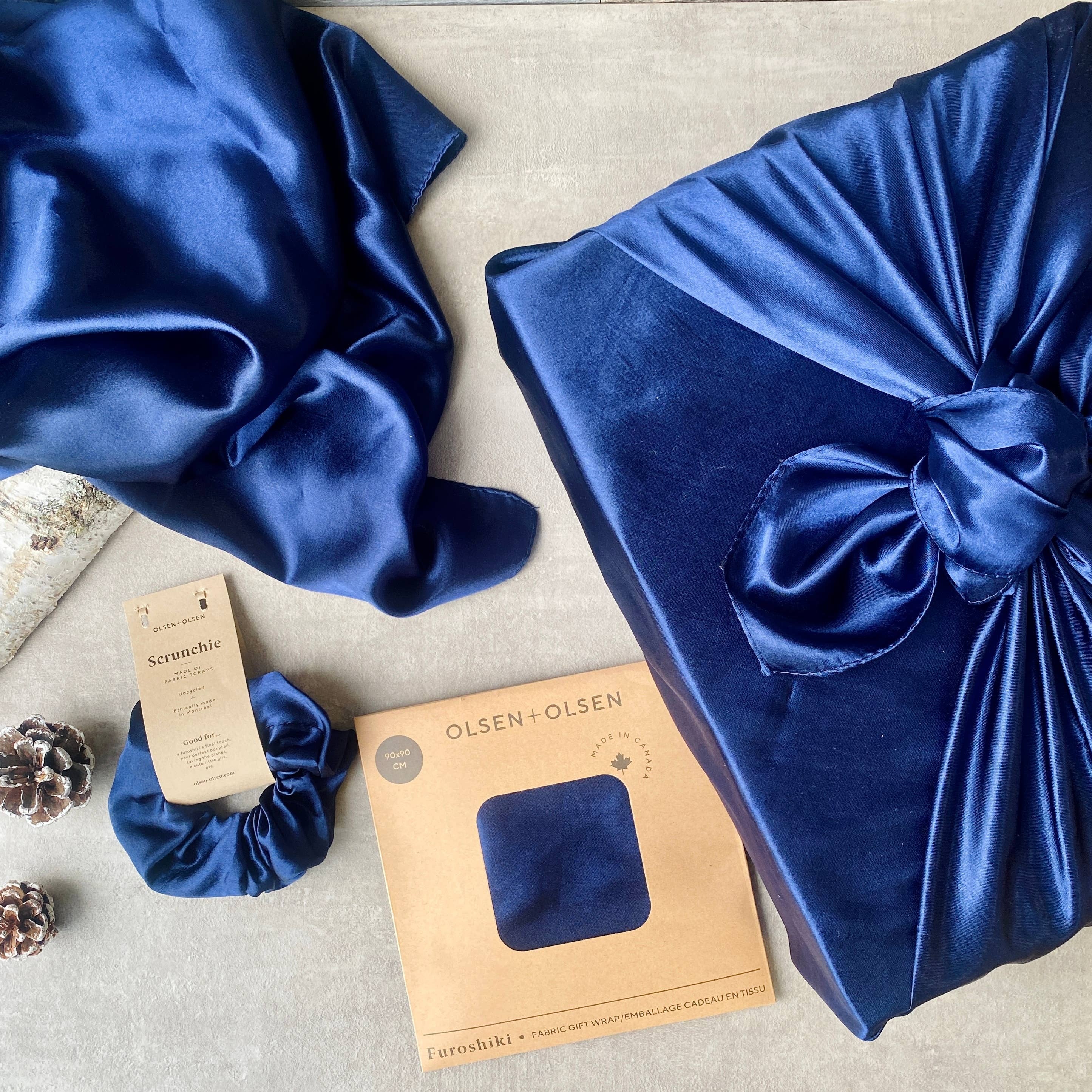 Furoshiki - Silky Gift Wrap - Gold