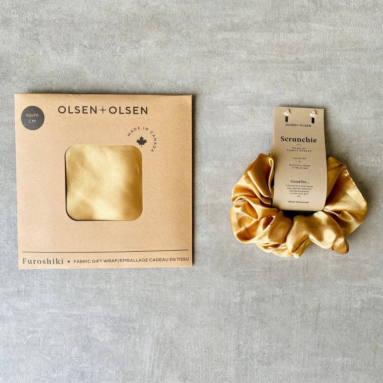 Furoshiki - Silky Gift Wrap - Gold