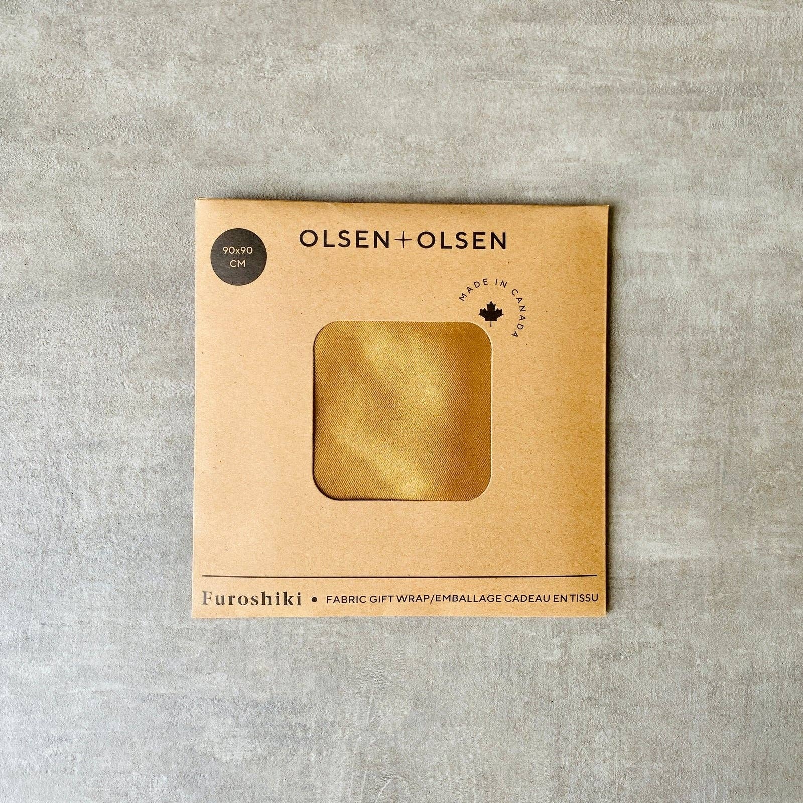 Furoshiki - Silky Gift Wrap - Gold