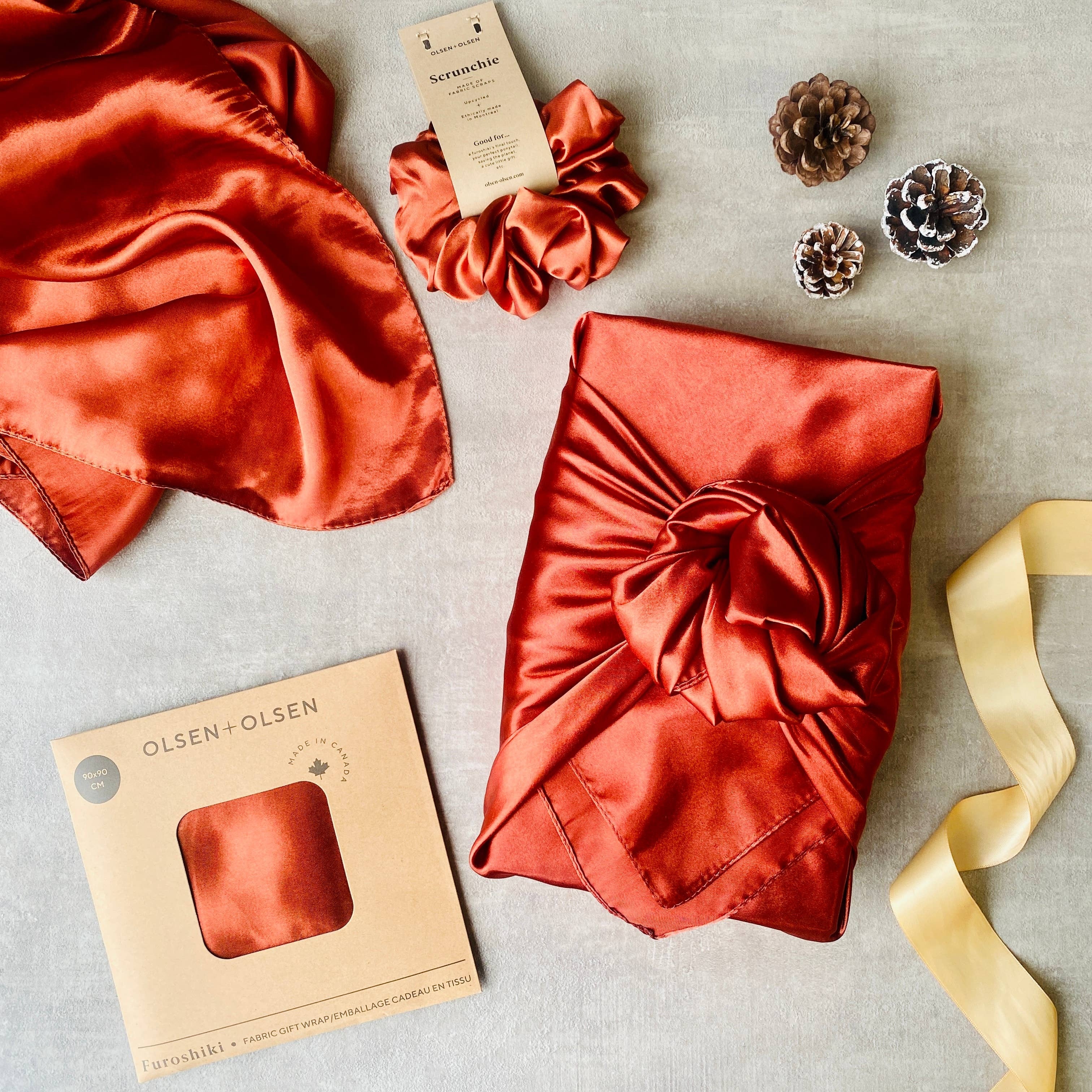 Furoshiki - Silky Gift Wrap - Gold