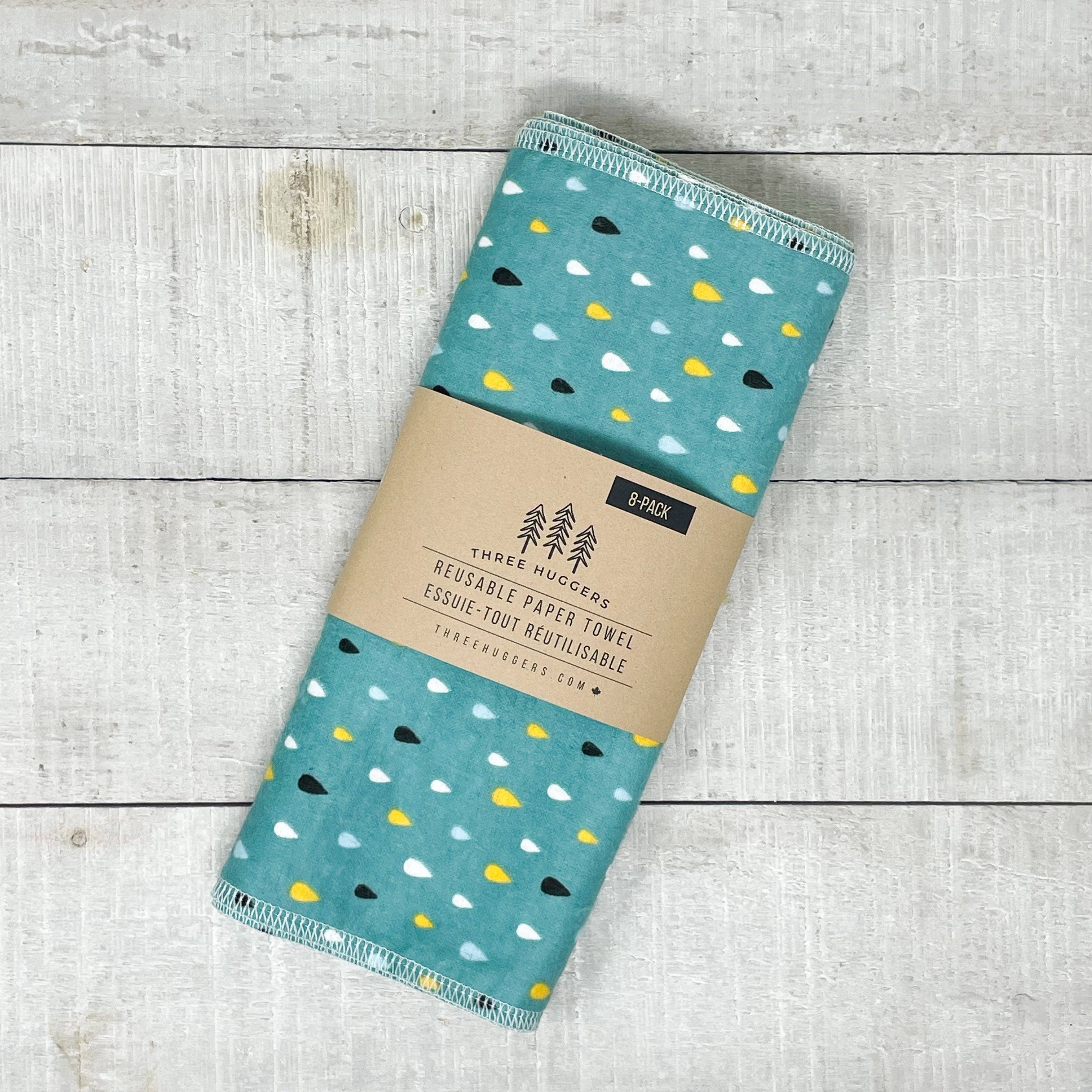 Reusable Paper Towels - Raindrops