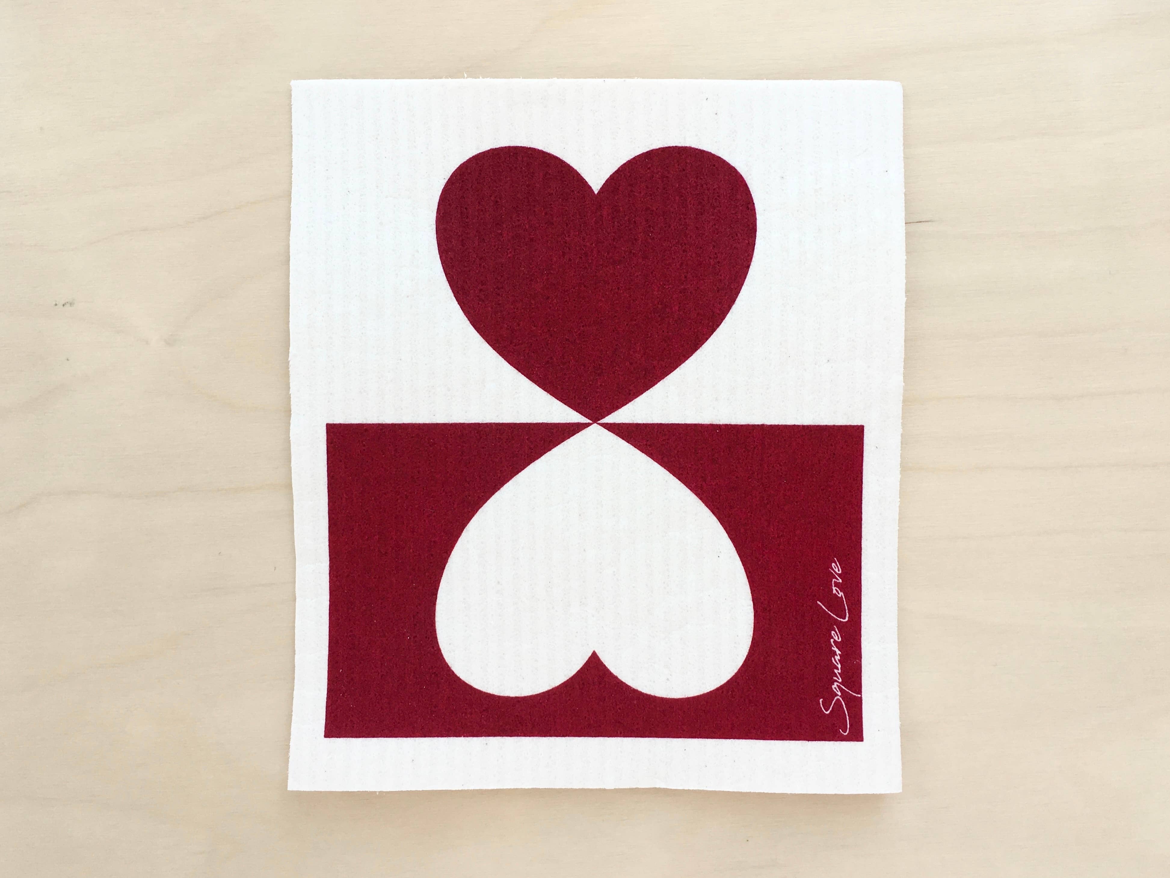 Swedish Hearts Tea Towel