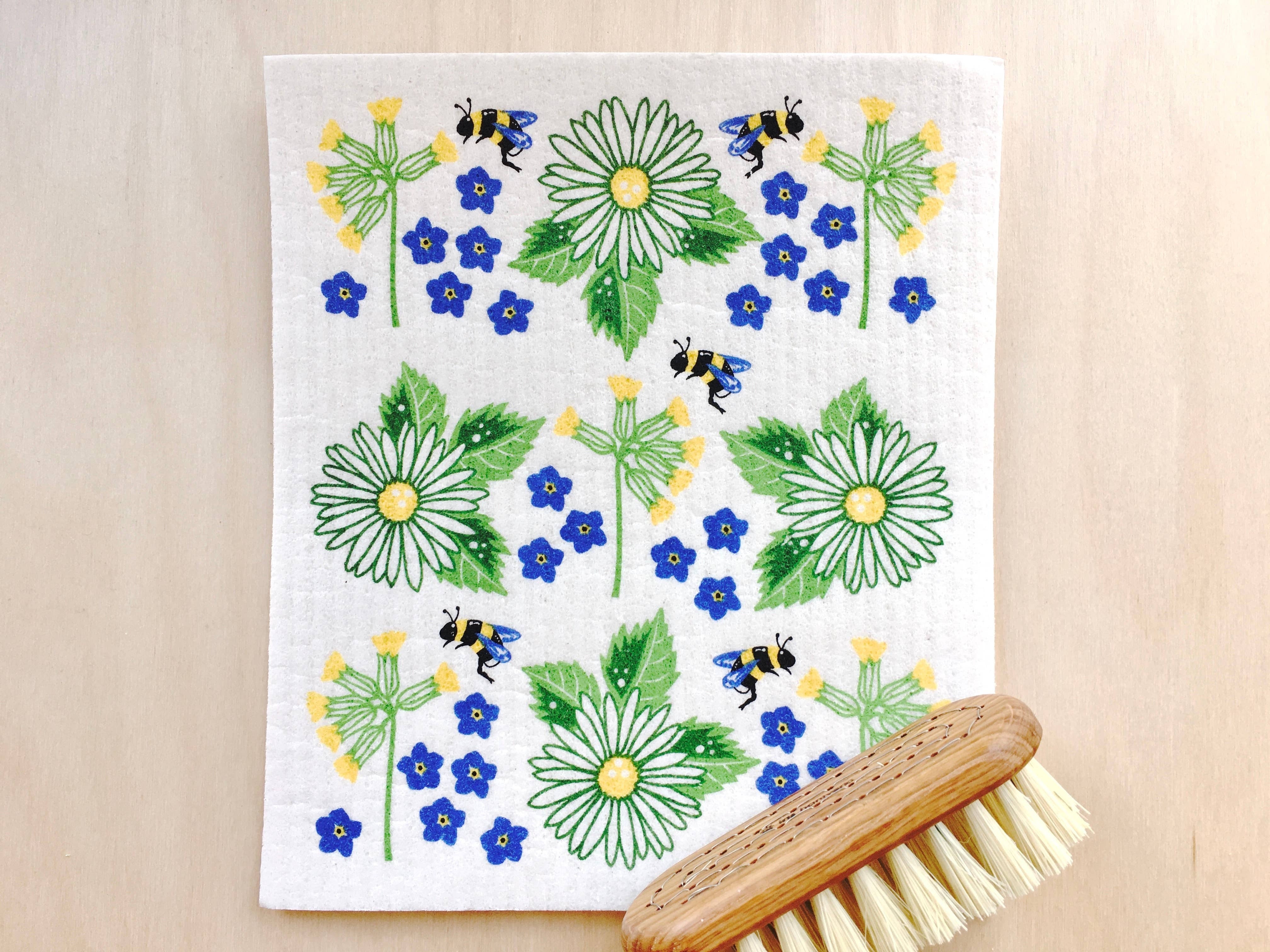 Swedish Blooms Tea Towel