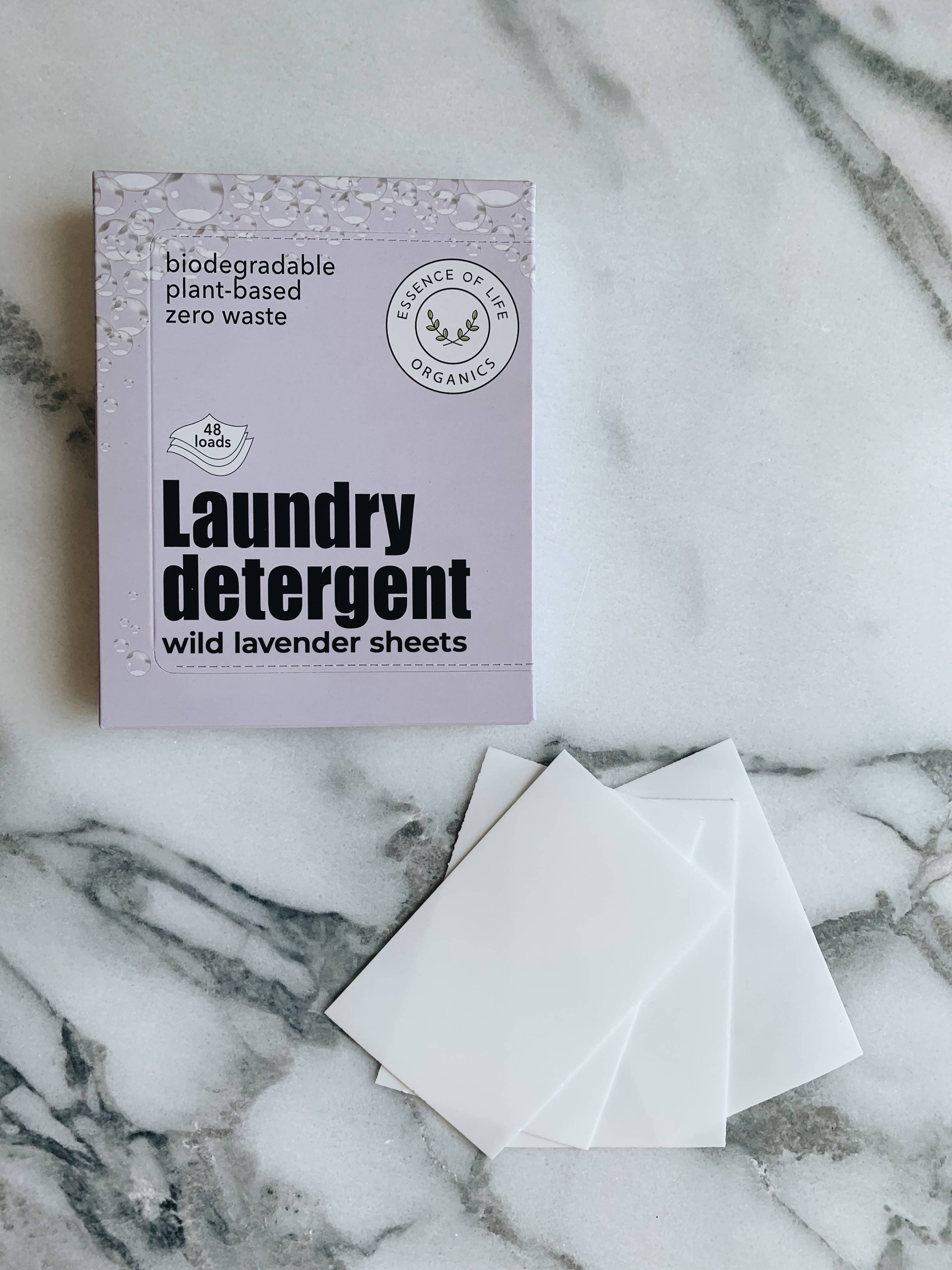 Zero Waste Laundry Detergent Sheets, Wild Lavender