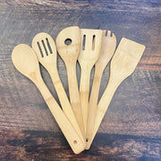 Ustensiles de cuisine en bois - Ensemble de 5