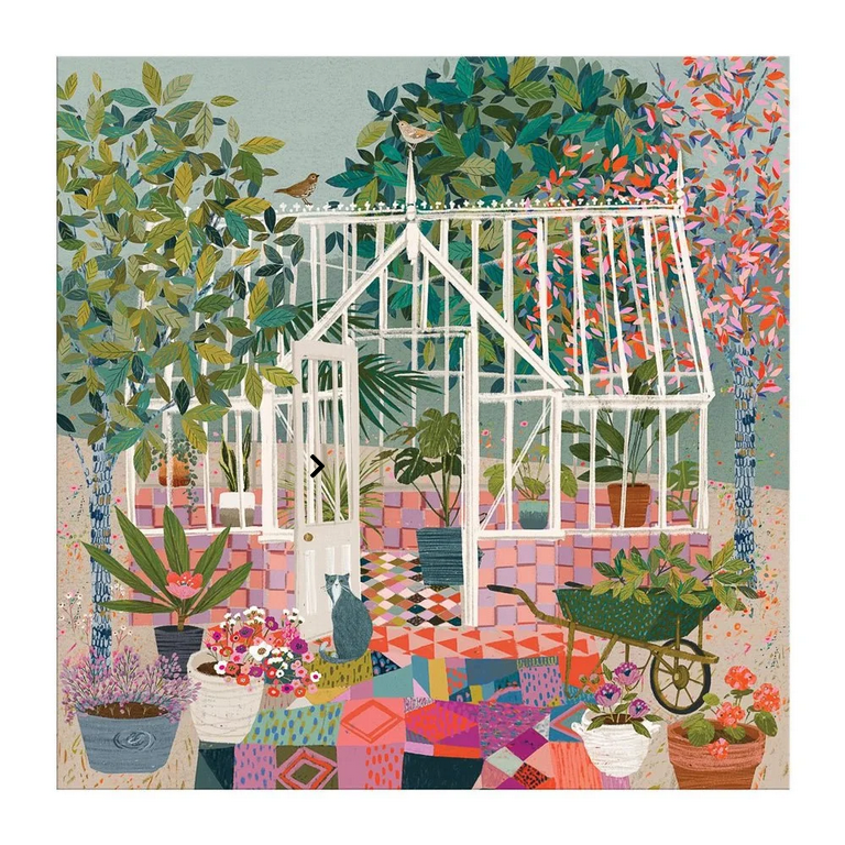 500 piece puzzle Greenhouse gardens