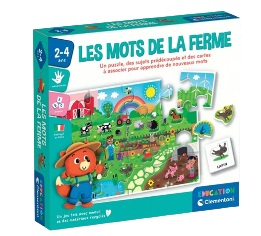Farm Words Puzzle - Clementoni