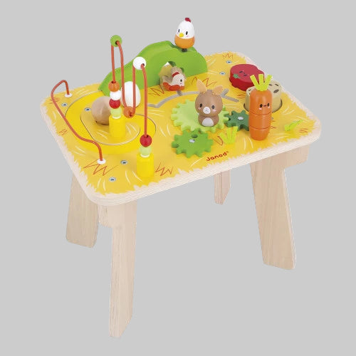 Table d'activités Ferme en bois
