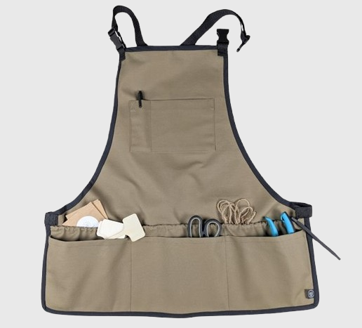 Tablier de jardinage -bavette avec 7 poches - Sac en vrac