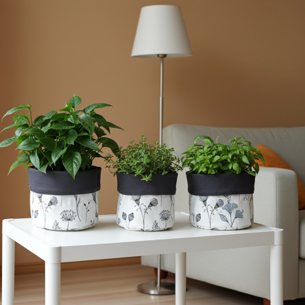 Ensemblre de 3 cache pots - Sac en vrac